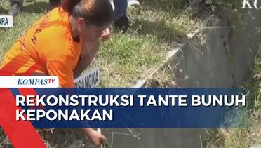 Rekonstruksi Tante Bunuh Keponakan di Sulawesi Utara, Keluarga Histeris!