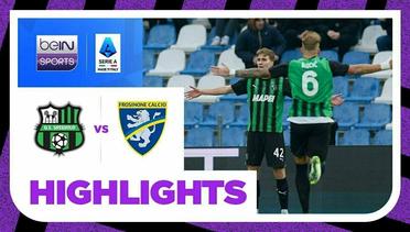 Sassuolo vs Frosinone - Highlights | Serie A 2023/24
