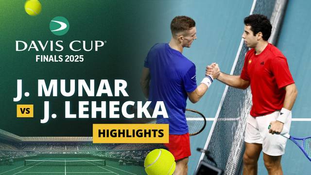Jaume Munar (SPA) vs Jiri Lehecka (CZE) - Highlight | Davis Cup Final 8 2025