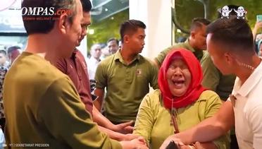 Tangis Seorang Ibu Pecah Saat Bertemu Jokowi di Malioboro
