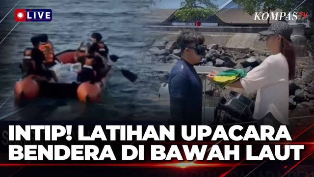 Unik! Mahasiswa Manado Persiapan Kibarkan Bendera Merah Putih dari Bawah Laut