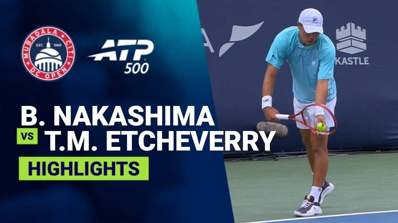 Brandon Nakashima vs Tomas Martin Etcheverry - Round 1 (Grandstand) | ATP 500: Mubadala Citi DC Open 2026