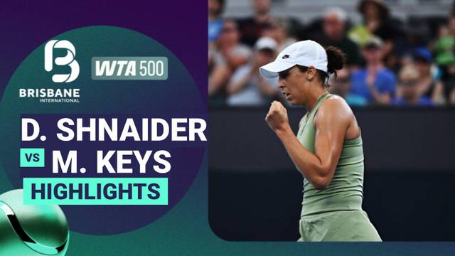 Diana Shnaider vs Madison Keys - Highlight | WTA 500: Brisbane International presented by ANZ 2026