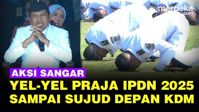 [FULL] Sangar! Aksi Yel-Yel Praja IPDN 2025 saat Pelantikan, Sujud Depan Dedi Mulyadi