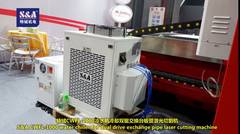 S&A CWFL-1000 water chiller for dual drive exchange pipe laser cutting machine