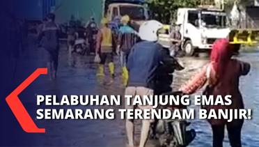 Banjir Rob Rendam Kawasan Pelabuhan Tanjung Emas Semarang, Aktivitas Pekerja & Penumpang!