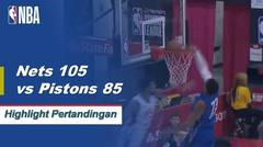 NBA I Cuplikan Pertandingan : Nets 105 vs Pistons 85 | Summer League 2019