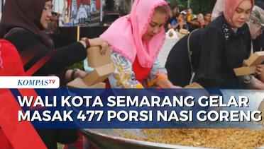 Peringati HUT Ke-477 Kota Semarang, Digelar Masak Besar Nasi Goreng untuk Warga