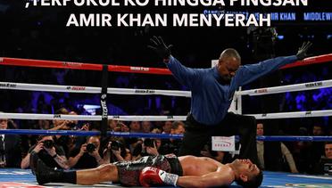 Pingsan, Amir Khan Tak Berdaya Dipukul Hingga KO oleh Saul Alvarez