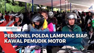 Personel Polda Lampung Siap Kawal Pemudik Motor