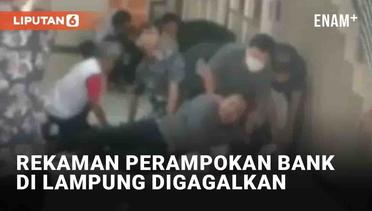 Detik-Detik Perampokan Bank di Lampung Digagalkan, Tiga Orang Tertembak
