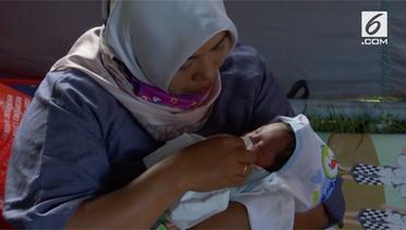Bayi Yang Lahir Satu Jam Setelah Gempa Susulan Lombok