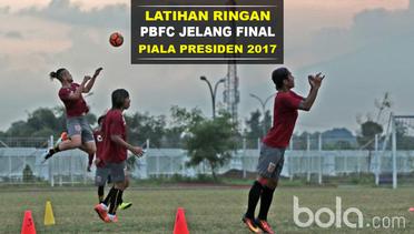 Latihan Ringan Pusamania Borneo FC Jelang Final Piala Presiden 2017 Melawan Arema FC