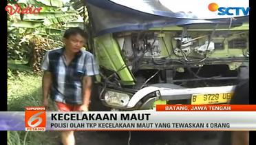 Polisi Olah TKP Kecelakaan Maut di Batang, Jawa Tengah - Liputan 6 Petang