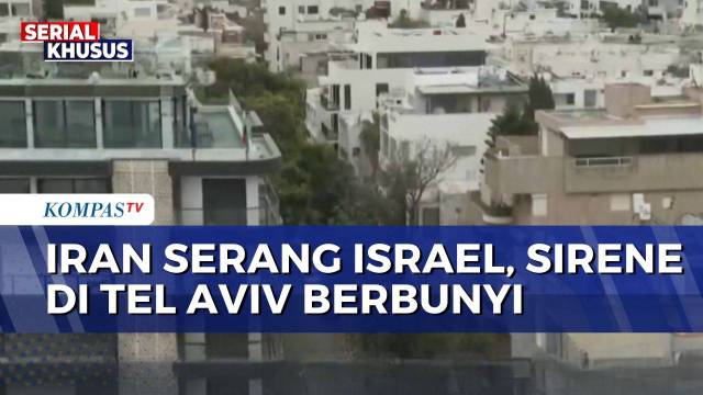 Rudal Iran Serang Israel, Sirene Peringatan Menggema di Tel Aviv | BERUT
