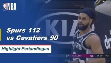 NBA I Cuplikan Pertandingan : Spurs 112 Vs Cavaliers 90