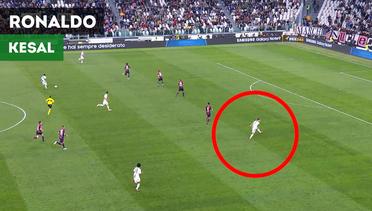 Reaksi Kesal Cristiano Ronaldo Saat Juventus Hadapi Bologna
