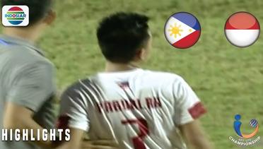 Gol Filipina (1) vs (0) Indonesia | AFF U19 Championship