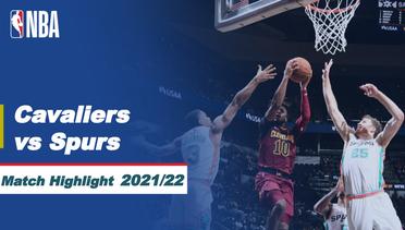 Match Highlight | Cleveland Cavaliers vs San Antonio Spurs | NBA Regular Season 2021/22