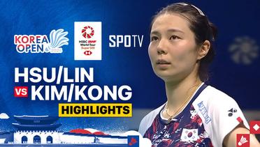 Hsu Yin-Hui/Lin Jhih Yun (TPE) vs Kim So Yeong/Kong Hee Yong (KOR) - Highlights | Korea Open 2024 - Women's Doubles