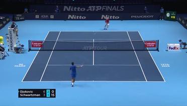 Match Highlight | N.Djokovic 2 vs 0 D.Schwartzman | Nitto ATP Finals 2020