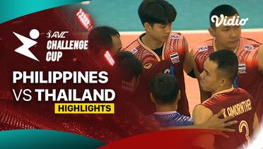 Philippines vs Thailand - Perebutan Posisi 9-10 - Highlights | AVC Challenge Cup for Men 2024