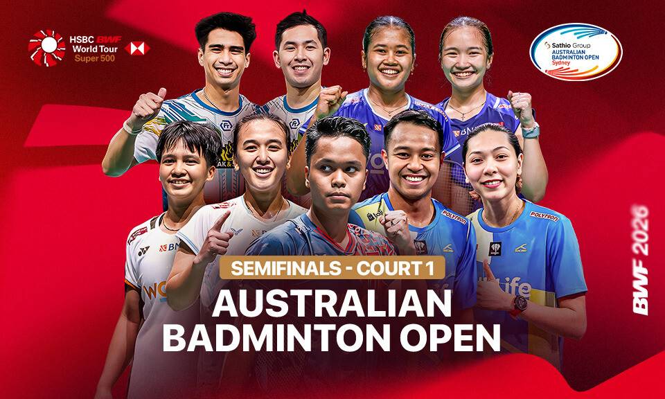 SATHIO GROUP Australian Badminton Open 2026 - Semifinals (Court 1)