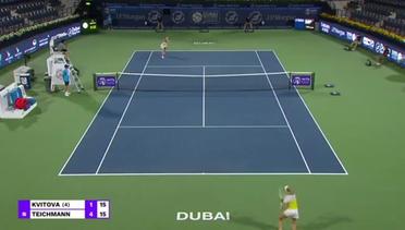 Match Highlights | Jil Teichmann 1 vs 1 Petra Kvitova | WTA Dubai Tennis Championship 2021