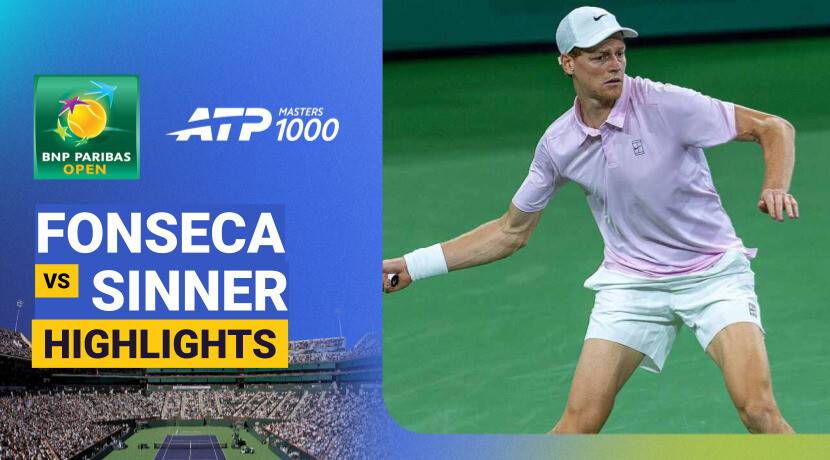 Joao Fonseca vs Jannik Sinner - Round of 16 | ATP 1000: BNP Paribas Open 2026