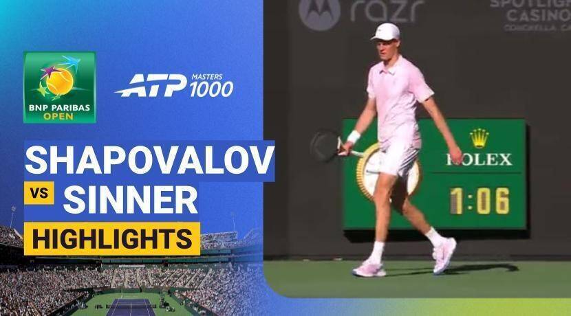 Denis Shapovalov vs Jannik Sinner - Round 3 | ATP 1000: BNP Paribas Open 2026