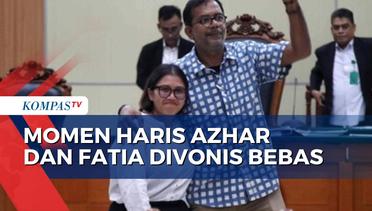 Riuh Sorak Pendukung Haris Azhar dan Fatia Usai Divonis Bebas oleh PN Jakarta Timur