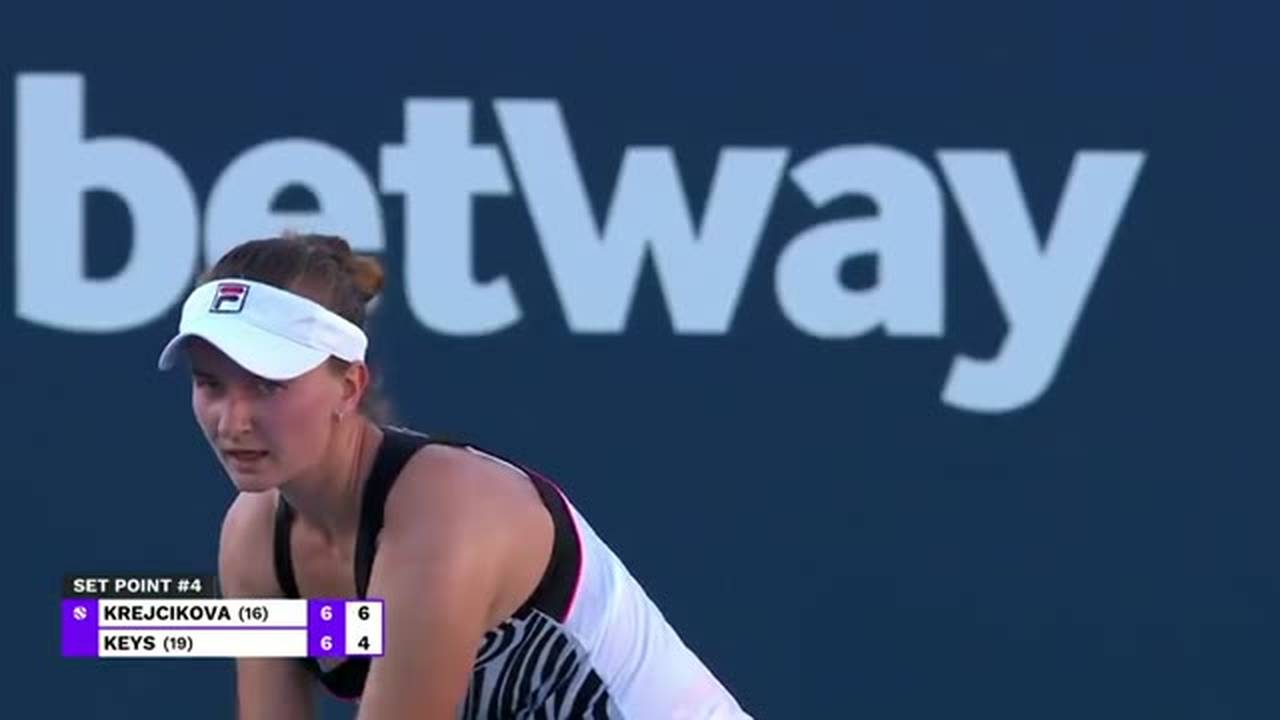 Barbora Krejcikova vs Madison Keys Highlights WTA Miami Open 2023 Vidio