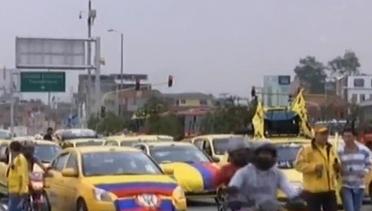 Jendela Dunia: Sopir Taksi di Bogota Protes Keberadaan Uber