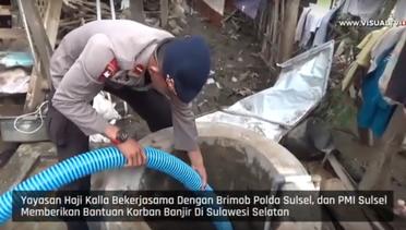 Kepedulian Yayasan Haji Kalla  Terhadap Korban Banjir di Sulawesi Selatan