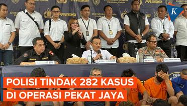 Polda Metro Jaya ungkap 282 kasus kriminal dalam operasi pekat