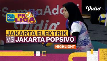 Highlights | Jakarta Elektrik PLN vs Jakarta Mandiri Popsivo Polwan | PLN Mobile Proliga Putri 2022