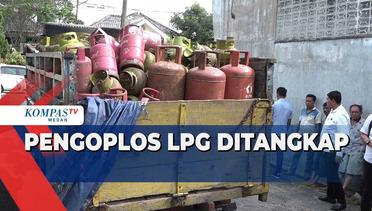 Polisi Gerebek Gudang Pengoplos LPG di Medan
