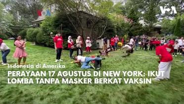 Perayaan 17 Agustus di New York: Ikut Lomba Tanpa Masker Berkat Vaksin