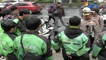 Polisi Mulai Larang Ojek Online dan Taksi Online Mangkal di Depok – Liputan6 Petang