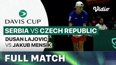 Full Match | Serbia (Dusan Lajovic) vs Czech Republic (Jakub Mensik) | Davis Cup 2023