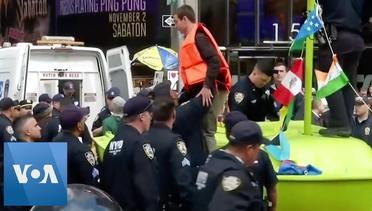 62 Climate Activists Arrested in Times Square