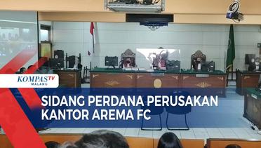 8 Terdakwa Perusakan Kantor Arema FC Jalani Sidang Perdana