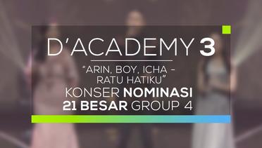 Arin, Boy, & Icha - Ratu Hatiku (Konser Nominasi 21 Besar Group 4)
