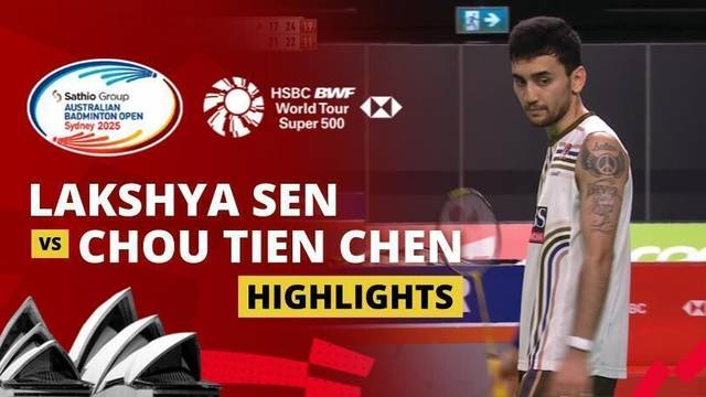 Lakshya Sen (IND) vs Chou Tien Chen (TPE) - Highlight | SATHIO GROUP Australian Open 2025