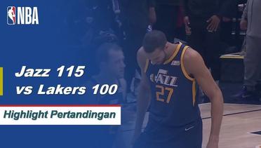 NBA I Cuplikan Pertandingan : Jazz 115 vs Lakers 100