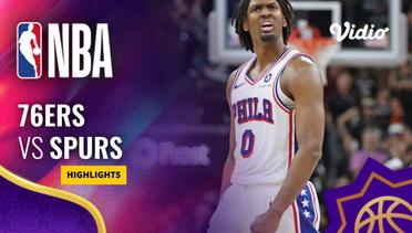 Philadelphia 76ers vs San Antonio Spurs - Highlights | NBA Regular Season 2023/24