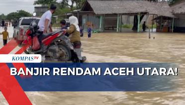 Ribuan Warga Mengungsi, 8 Kecamatan di Aceh Utara Terendam Banjir! Akses Jalan Kecamatan Terganggu