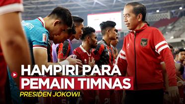 Piala AFF 2022: Momen Presiden Jokowi Menyalami Para Pemain Timnas Indonesia Setelah Laga Kontra Kamboja