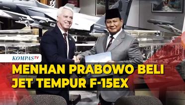 Menhan Prabowo Teken MOU Pembelian 24 Jet Tempur F-15 EX dari Amerika