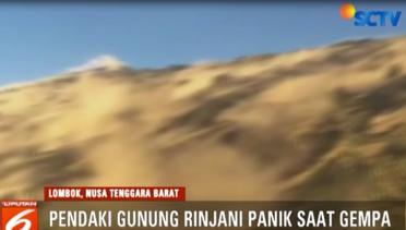 Detik-Detik Gempa Landa Gunung Rinjani Terekam Video Amatir Pendaki - Liputan6 Pagi